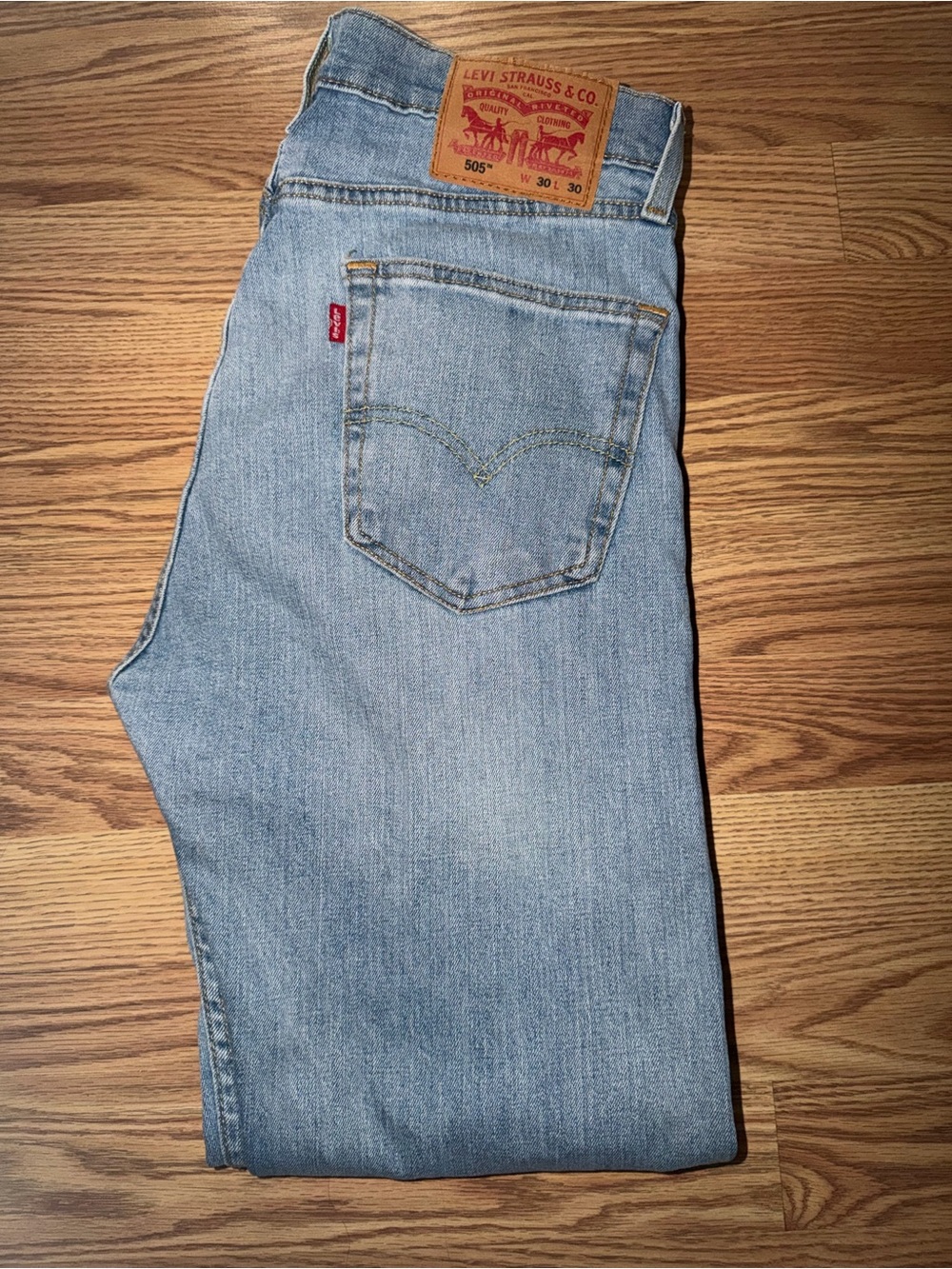 Levi's Men’s Straight Jeans in Light Blue Denim